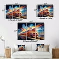 thumbnail image 4 of Designart "modern Background Train" Transportation Floater Framed Wall Art Living Room, 4 of 7