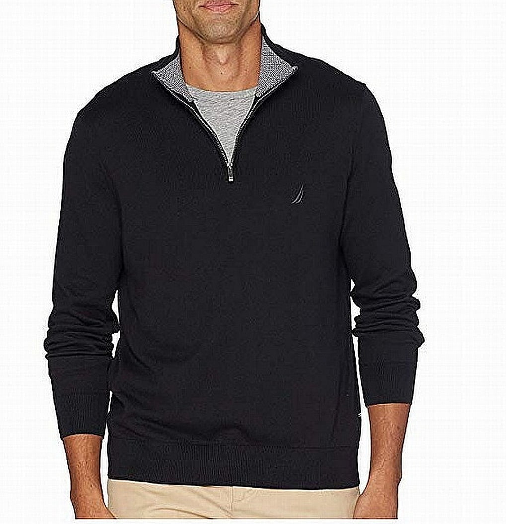 Nautica Mens Sweaters Navtech 1/4 Zip Knit Pullover XL