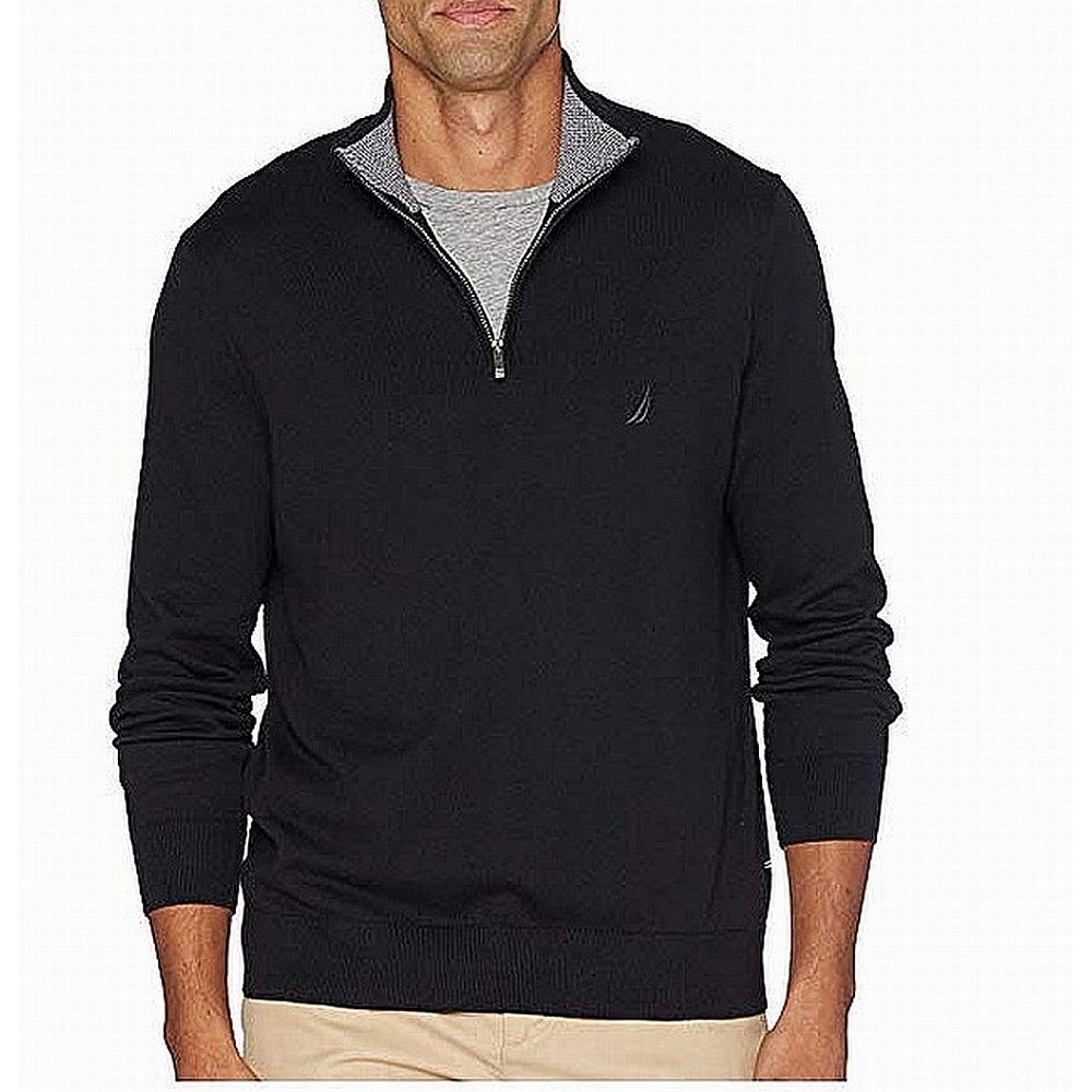 Nautica Mens Sweaters Navtech 1/4 Zip Knit Pullover XL