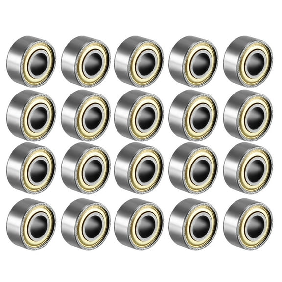 Unique Bargains Deep Groove Ball Bearing 684ZZ Double Shield, 4 x 9 x 4mm Carbon Steel , 20pcs