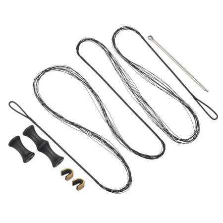Uxcell 65.75 Archery Bow String Replacement 12 Strands for Recurve Longbow Black