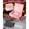 thumbnail image 3 of Juego de Cajas de Regalo, Con Caja de Regalo(34 * 25 * 12.5 CM)+ Bolsa de Regalo,con Bodas y Fiestas, Bridal shower, Boda, Halloween, Navidad (Blanco), 3 of 4