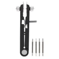 thumbnail image 2 of Spring Bar Tool 6825 Alloy Watch Strap Remover Adjuster Tool V Shaped Spring Bar Plier Black 6-Pin Watch Repair Tool, 2 of 7