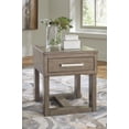 thumbnail image 3 of Signature Design by Ashley Loyaska End Table with USB Charging, Brown, 3 of 7