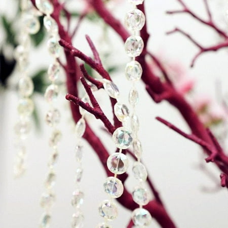 Beaded Wedding Sampler - BalsaCircle 10 yards Crystal Like Garland with Iridescent Beads Strands Party Wedding Table Centerpieces DIY Decorations