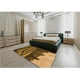 thumbnail image 4 of Ahgly Company Indoor Square Patterned Carrot Orange Area Rugs, 3' Square, 4 of 6
