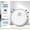 White, variant on Intelligent Robot Vacuum Cleaner for Sweeping and Mopping,Multi-Mode Robotic Vacuum Cleaner with Memory Function,Self Charging and Multiple Cleaning Modes for Thorough Home Cleaning