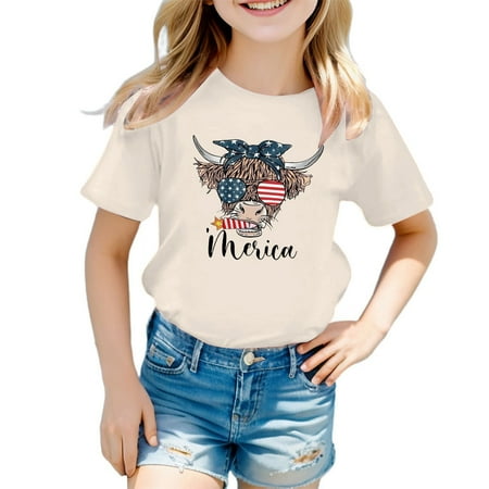 

Toddler Kids Boys America Flag Shirts 4Th Of July T Shirt Girls Patriotic Tops Tee Independence Day Clothes