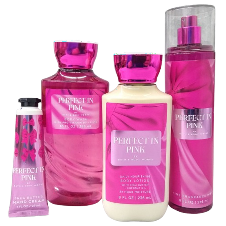 Bath & Body Works Perfect In Pink Women's Perfumed 5 Piece
