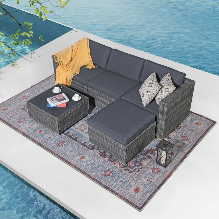 Siara 7 piece modern rattan hotsell