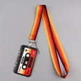 thumbnail image 6 of Creative Retro Cassette Tape ID Badge Holder with Lanyard Sliding Card Case for ID Card Key Badge Gift for Office School Student, 6 of 9