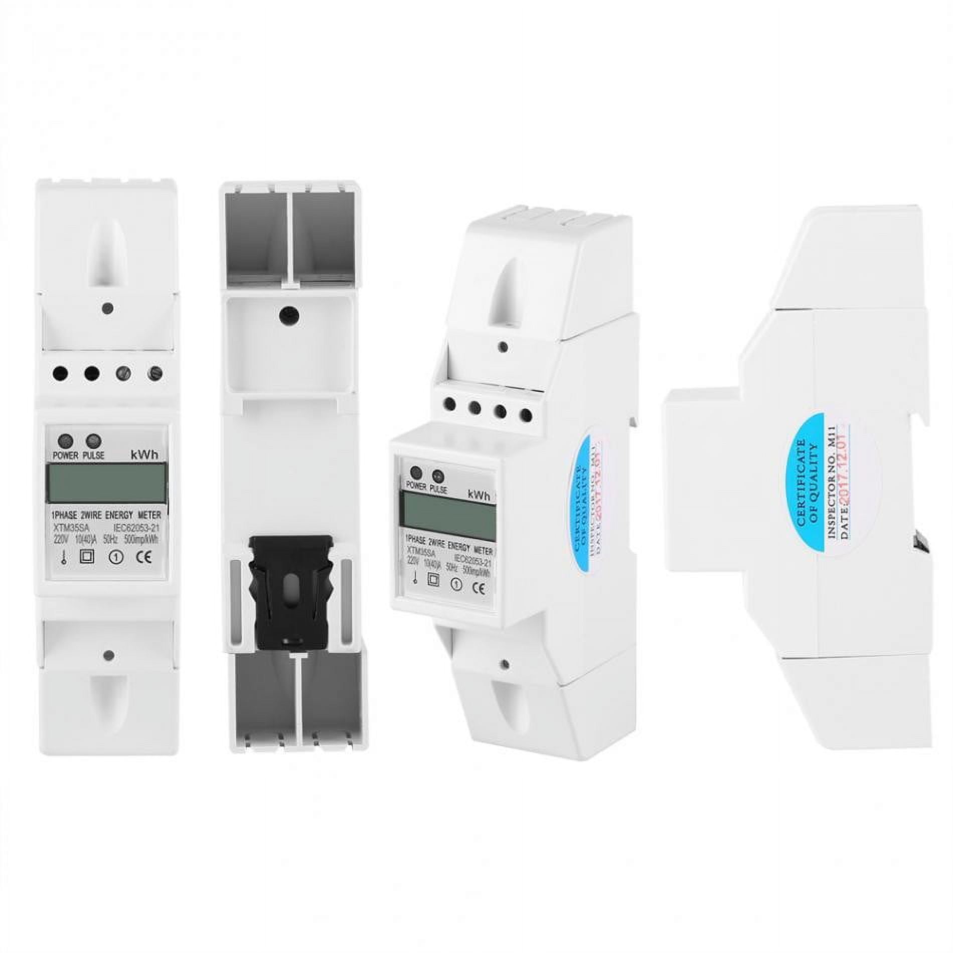 Xtm35Sa Digital Electric Energy Meter Din-Rail 220V Kwh Single Phase 2Wire 10-40A Lcd Guide Type Backlight Digits Wattmeter 10(40)A