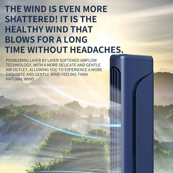 maxiaoxia New Hanging Screen Fan, Office Desktop Computer Screen Fan, USB Charging, Leafless Small Fan Cooling Portable Air Cooler for Bedroom