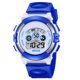 thumbnail image 1 of FELTECHELECTR Reloj digital para niños, resistente al agua, con correa de silicona, luminoso, para estudiantes (azul), 1 of 3