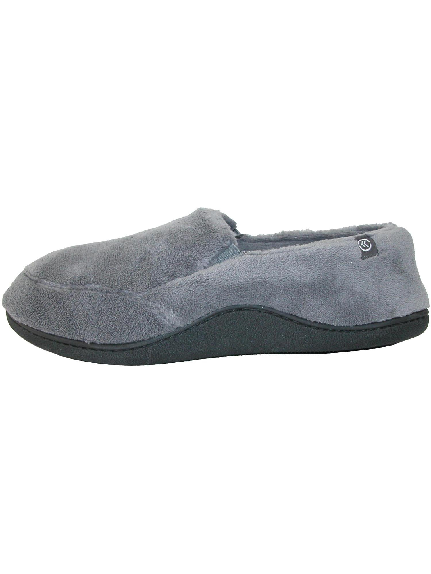 isotoner men's slippers memory foam