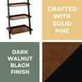 thumbnail image 4 of Pemberly Row Bookshelf Ladder in Dark Walnut Wood Finish, 4 of 7