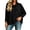 Black, variant on yillto Womens Cowl Neck Shirts Loose Long Sleeve Plain Blouses Fashion Dressy Work Tops Outfits