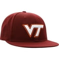 thumbnail image 3 of Men's Top of the World Maroon Virginia Tech Hokies Team Color Fitted Hat, 3 of 4