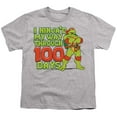 thumbnail image 2 of Teenage Mutant Ninja Turtles Ninja'd My Way Through 100 Days Kids T Shirt for Youth Boys and Girls, Athletic Heather, Medium, 2 of 5
