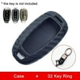 thumbnail image 5 of Car Auto Key Case Carbon Fiber Style Black Cover Fob Shell For Hyundai I 30 2019, 5 of 9