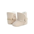 thumbnail image 4 of FOCUSNORM Baby Winter Snow Boot Solid Color Fleece Boot with Nonslip Sole, 4 of 9
