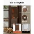 thumbnail image 5 of VEVOR Dog Door for Sliding Glass Door, 75 7/8 to 80 11/16 in Adjustable Height, Aluminum Alloy Frame with Rotating Hinges, Lock Design, 13 5/8 x 23 5/8 in Flap, Sliding Glass Pet Door for Renters, 5 of 9