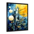 thumbnail image 2 of Designart "Sunlight Collage with Abstract Solar Panels IV" Abstract Framed Wall Art - Modern Yellow Abstract Collages Living Room Framed Canvas Art, 2 of 6