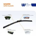 thumbnail image 3 of WOWIPER Wiper Blades Replacement for Ford Escape 2019-2013, Edge 2022-2015, Focus 2018-2012, Fusion 2019-2013, Automotive Replacement Windshield Wiper Blades Conventional All-Season- 28"+28", 3 of 11