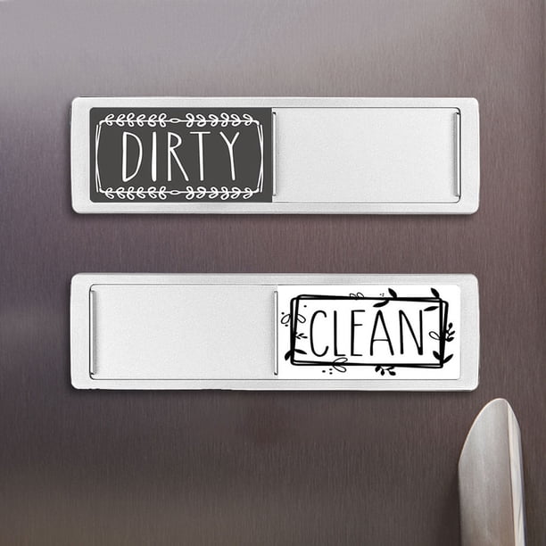 Clean Dirty Slide Super Strong Magnet Sign Fácil de leer Non-Scratch para la cocina JShteea El nuevo