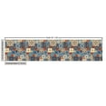 thumbnail image 2 of Ambesonne Moroccan Fabric by the Yard Upholstery, Tunisian, 2 Yards, Dark Orange Slate Blue, 2 of 4