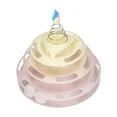 thumbnail image 1 of Interactive 4  Cat Turntable Toy Relieve Boredom With Spring Star For Kitten Supplies, 1 of 8