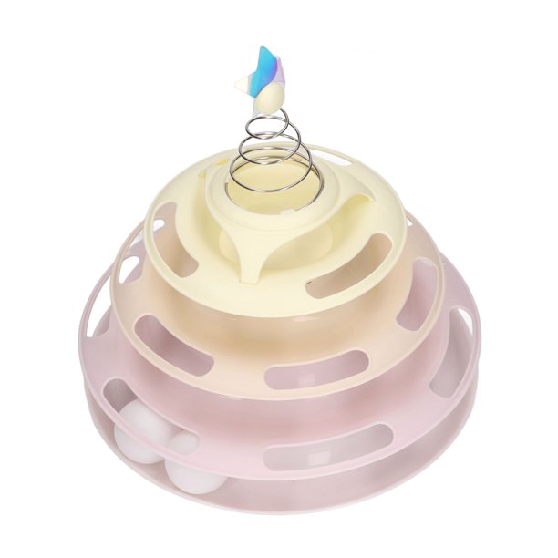 Juguete de tocadiscos para gatitos juguetes interactivos para gatos PP 4 niveles para suministros para gatitos ANGGREK Otros