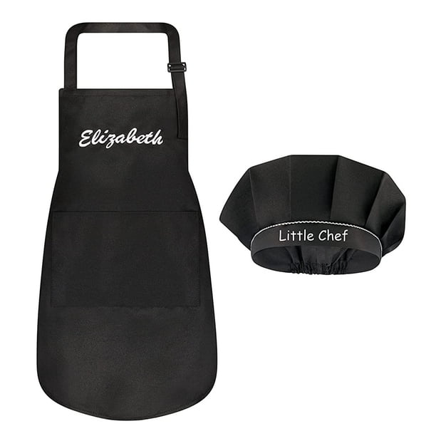 Personalized Kids Apron and Chef Hat Set Kids Aprons with Pockets for