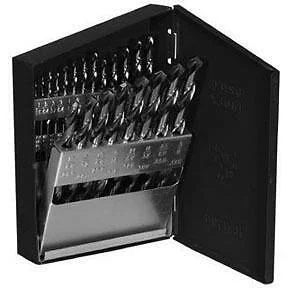 Drill America D/A21J-SET 1/16"-3/8"xths HSS 21 pc Jobber Length Drill Set
