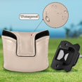 thumbnail image 6 of Haosy Apricot Golf Mallet Putter Cover Strong Magnetic Leather Golf Club Headcover Closure, 6 of 7
