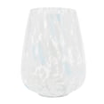 thumbnail image 2 of Melrose Abstract Glass Votive Candle Holders - 7.5" - Clear and White - Set of 4, 2 of 3