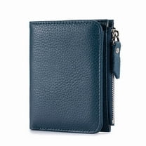 RFID Slim Passport Holder for Women, Compact Leather Passport Wallet,Zippered Coins Pocket and Cash Compartment Travel Passport Cover Case