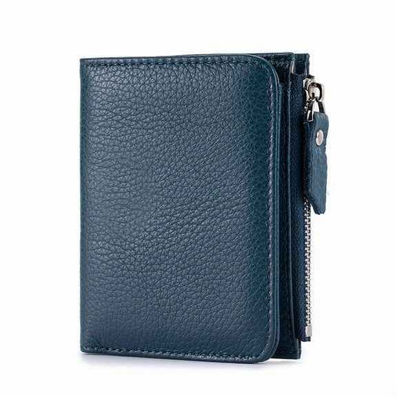 RFID Slim Passport Holder for Women, Compact Leather Passport Wallet,Zippered Coins Pocket and Cash Compartment Travel Passport Cover Case