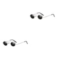 thumbnail image 3 of ZheElen Punk Rock Fashion-Proof pour Hommes et Femmes Lunettes de Protection Rondes UV400 C2 2Set, 3 of 6