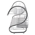 thumbnail image 5 of 2-Tier Dish Rack Kitchen Dish Cup Drying Rack Drainer Holder Stainless Steel Silver 15.74 x 14.57 x 9.84 inch, 5 of 6