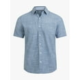 thumbnail image 5 of Chaps Men's and Big Men's Short Sleeve Chambray Woven Shirt, Sizes S-3XL, 5 of 6