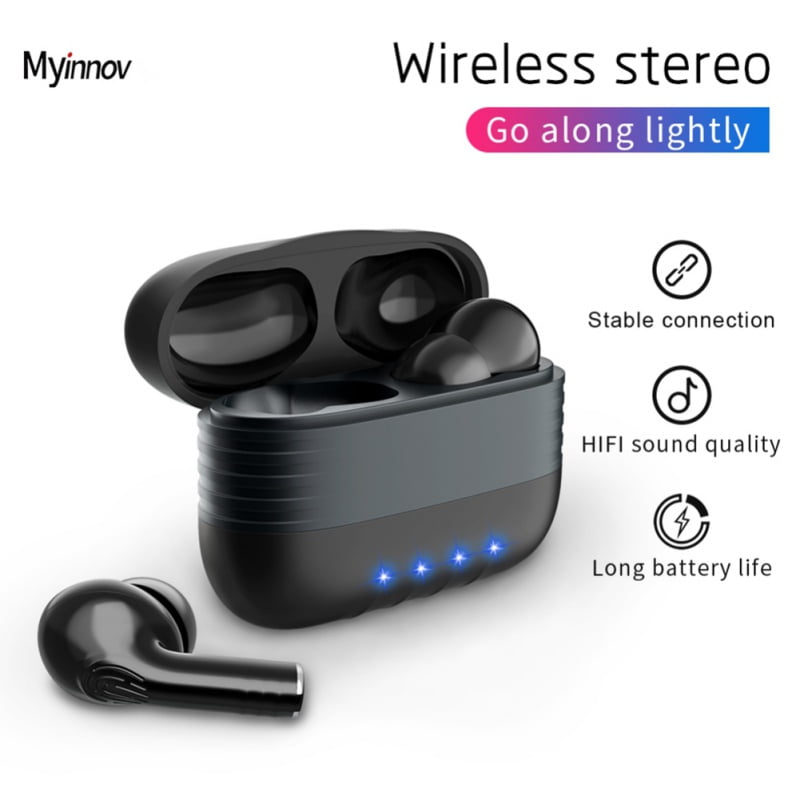 Bluetooth Wireless Stereo Earbuds Headphones Noise Cancelling with 