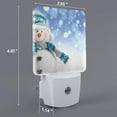 thumbnail image 2 of Pofeuu Christmas Snowman In The Snow Print Night Lights Plug into Wall with Dusk-to-Dawn Light Sensor, LED Nightlight for Bathroom, Adult, Hallway-EU, 2 of 7