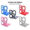 thumbnail image 3 of Amdohai Metal Bookends Non-Slip Decorative Book Ends Support 4.9 x 5.1 x 5.5 Inch Book Shelf, 3 of 7