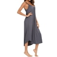 thumbnail image 6 of Taqqpue Plus Size Cotton Nightgowns for Women Long Sleep Dress Soft Sleepwear Tank Dress Women Spaghetti Strap Night Gowns Sleeveless Sleep Shirts, 6 of 8