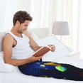 thumbnail image 7 of Mens Pajama Pants, Solar System Soft Sleep & Lounge Pants for Men, Cuteness Casual PJ Bottoms Pants with Pockets, 7 of 7