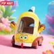 thumbnail image 2 of POP MART SpongeBob Sightseeing Car Series Blind Box Kawaii Action Figure Model Mystery Box Surprise Toys Hobbies Birthday Gifts, 2 of 6