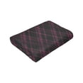 thumbnail image 4 of Black Pink Plaid Background Throw Blanket, Super Soft Anti-Pilling Flannel Bed Blankets, 40"x30", 4 of 8