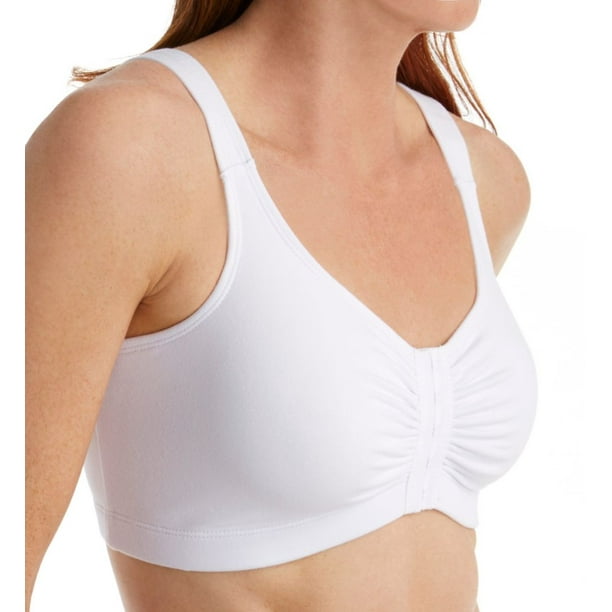 Women's QT 5001 Cotton Front Hook Pocket Bra (White 44)