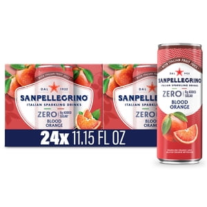 Sanpellegrino Blood Orange Sparkling Drink, 11.15 fl oz, 24 Pack